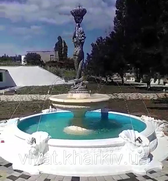 Садовый фонтан "Русалки" в большом бассейне - фото 1 - id-p692003324