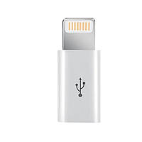 Адаптер к кабелю XoKo AC-030 MicroUSB - Lightning белый