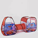 ✅Намет дитячий ігровий 8015C, "Машинки", 2 будиночки з переходом-тунелем, 270*92*92 см, фото 2