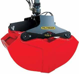 Грейфери 300-1000 літрів, посилені з горизонтальним циліндром