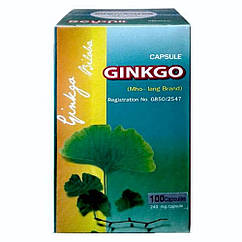 Гинкго Билоба (Ginkgo Biloba, Kongkaherb), 100 капсул
