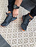 Чоловічі зимові термо кросівки Nike Huarache Winter Найк Хуараче чорні з помаранчевим текстиль осінь зима, фото 6