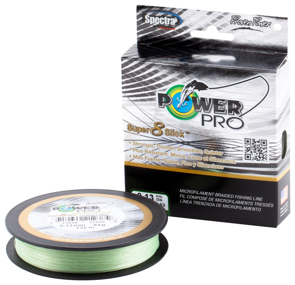 Шнур Power Pro Super 8 Slick 135m Aqua Green 0.13 mm 8kg/18lb