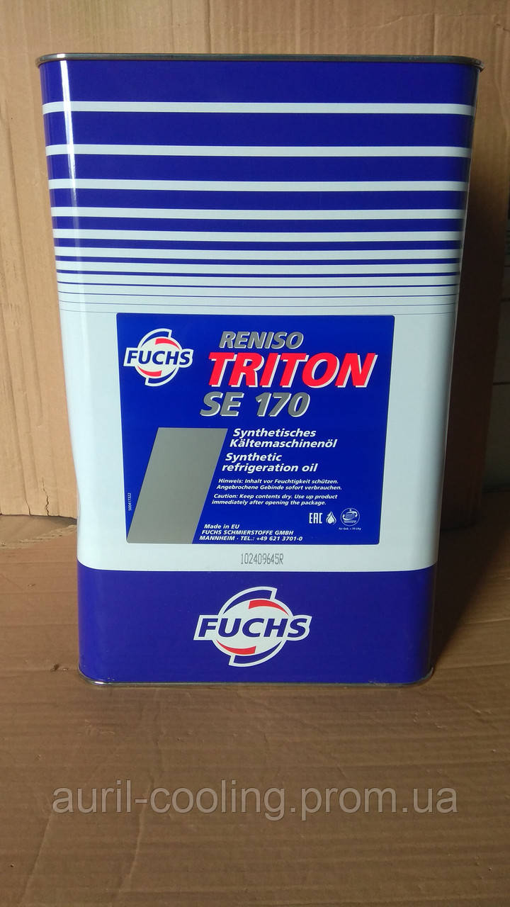 Синтетическое масло Fuchs RENISO TRITON SE 170(20л) (Аналог масло BSE170 Bitzer, масло Emkarate RL170H) - фото 1 - id-p1034394842