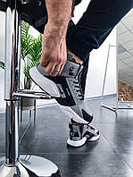 Термо кроссовки мужские Nike Huarache Winter Acronym Grey Найк Хуарачи серые зимние