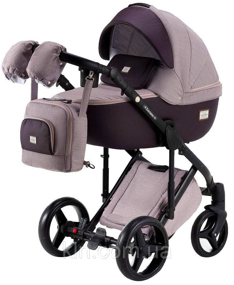 Коляска 2 в 1 Adamex Luciano jeans зручна маневрена, фото 1