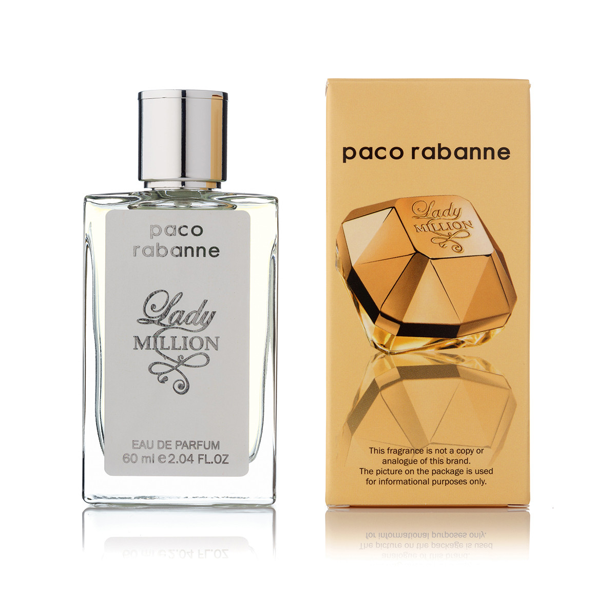 Жіночий міні-парфуми 60 мл Paco Rabanne Lady Million