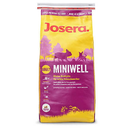 Сухий корм Josera Miniwell (для дорослих собак дрібних порід) 15 кг, фото 2