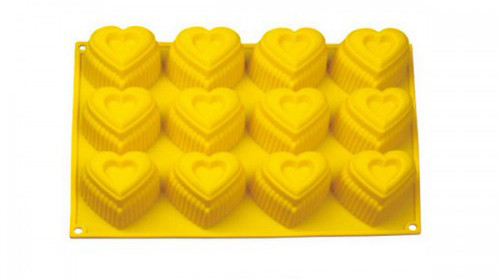 Силіконова форма Сердечка 34х26х4,5см.