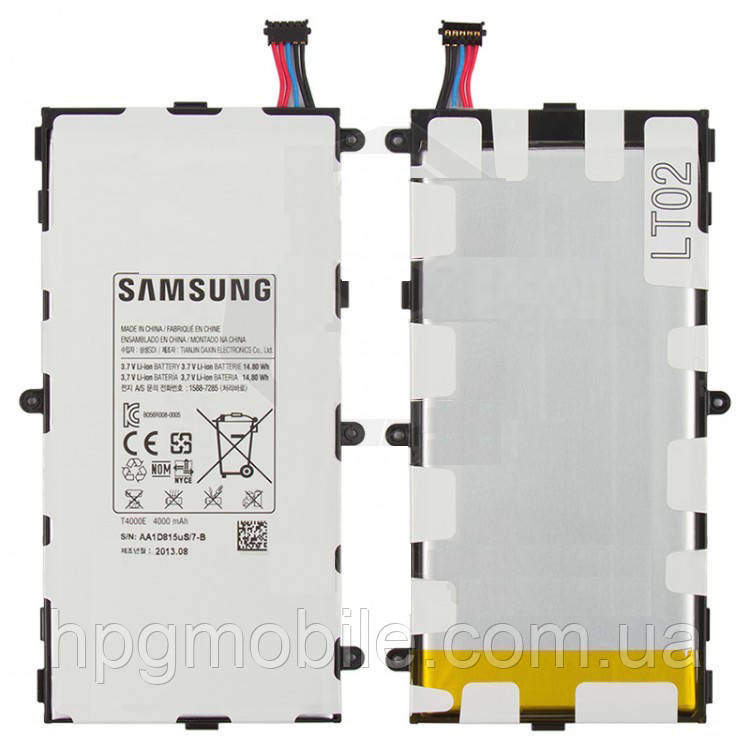 Акумулятор (АКБ, батарея) T4000E для Samsung Galaxy Tab 3 T210, T2100, T2110, P3200, 4000 mAh, оригінал, фото 1