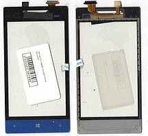 Тачскрін (сенсор) HTC A620e/ Windows Phone 8S синій