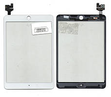 Сенсорне скло (тачскрін) для iPad Mini 3 (White) assembly with IC