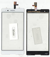 Сенсорне скло (тачскрін) для Sony Xperia T2 Ultra DS / D5322 , White