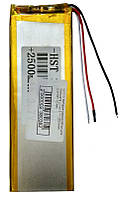 №02.01 Акумуляторна батарея для планшета Li-ion 3.7v 2500mAh (3,5*45*115 mm) на три контакту