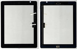 Сенсорне скло (тачскрін) для iPad 3 чорний assembly with home button