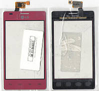 Тачскрин (сенсор) для LG E615 Optimus L5 dual sim Red (красный)