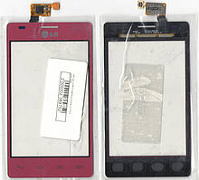 Тачскрін (сенсор) для LG E615 Optimus L5 dual sim Red (червоний)