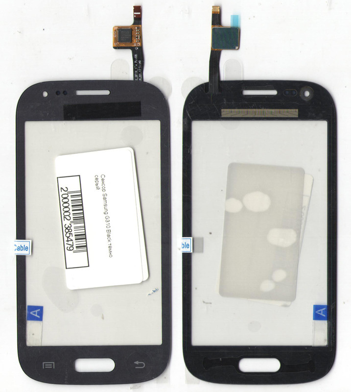 Тачскрін (сенсор) Samsung G310 Galaxy Ace Style темно сірий