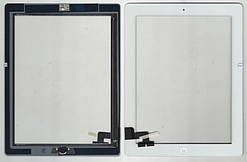 Сенсорне скло (тачскрін) для iPad 2 білий (White) assembly with home button