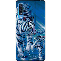 Силіконовий чохол бампер для Samsung A70 з малюнком Тигри