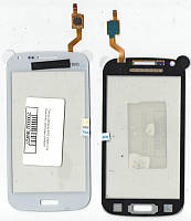 Тачскрин (сенсор) для Samsung i8262 Galaxy Core Dual white с изогнутым шлейфом