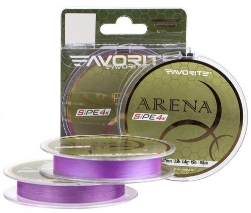 Шнур Favorite Arena PE 4x 100m (purple) #0.3/0.09 mm 6.5 lb/3kg