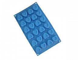 Силіконова форма "Серце" шоколад 31х18.5 див.