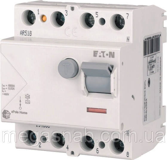Диф. реле HNC-63/4/0.03 EATON