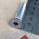 Гвинт М 8х40 мм DIN 7991 c потайною головкою і внутрішнім шестигранником з нержавіючої сталі А2, фото 2