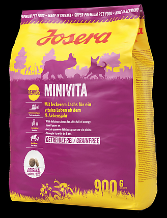 Сухий корм Josera MiniVita (для літніх собак дрібних порід) 900 г, фото 2