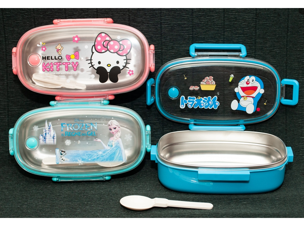 Ланч-бокс дитячий 600 мл, всередині нержавіюча сталь, фото 1