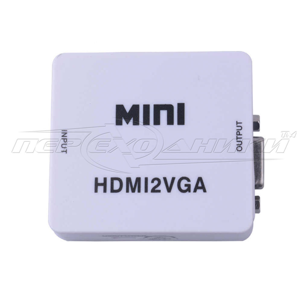Конвертер HDMI to VGA +3.5 Audio + mini USB живлення