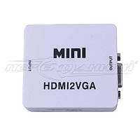 Конвертер HDMI to VGA +3.5 Audio + mini USB питание