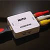 Конвертер HDMI to AV (RCA) + Audio, харчування mini USB, фото 3