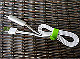 Кабель 2 в 1 для заряджання Apple і Android пристроїв (USB — Micro USB/iPhone/iPad/iPod) тип звичайний, довжина 1 м, фото 4