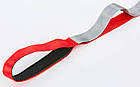 Стрічка для розтяжки Zelart Stretch Strap 8369 10 петель червоний-сірий, фото 3