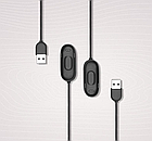 Кабель Mi Band 4 виробництва MiJobs зарядний зарядка USB charger Mi Fit Чорний, фото 3