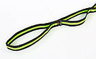 Стрічка для розтяжки Record Sport Stretch Strap F040 12 петель чорний-зелений, фото 4