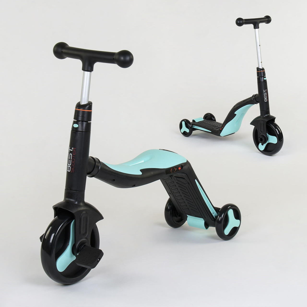 Самокат 3в1 JT 20255 Best Scooter Блакитний