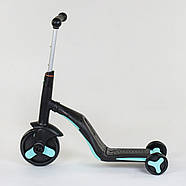Самокат 3в1 JT 20255 Best Scooter Блакитний, фото 5