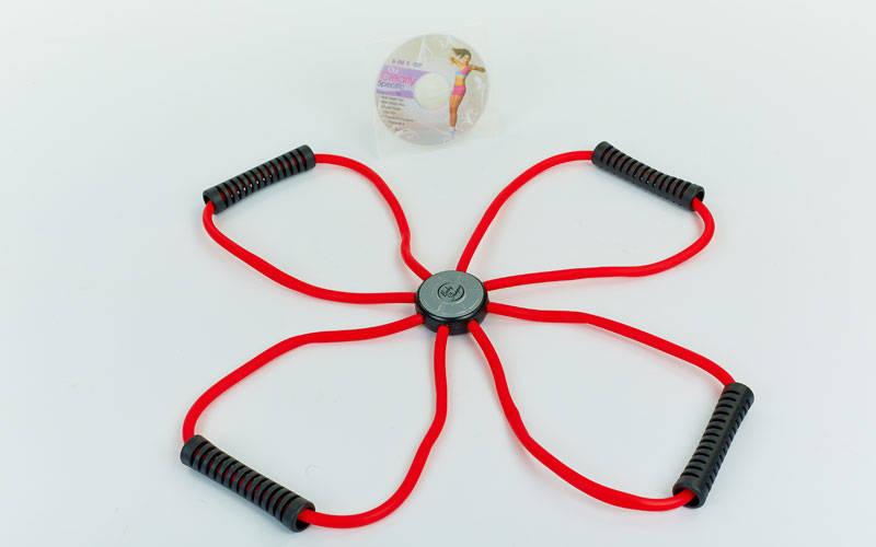 Еспандер для фітнесу Ікс Zelart Sport 110 (d-1,5x9,5 мм, l-70см), фото 1