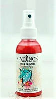 Фарба-спрей для тканини Червоний Cadence Your Fashion Spray Fabric Paint, 100 мл