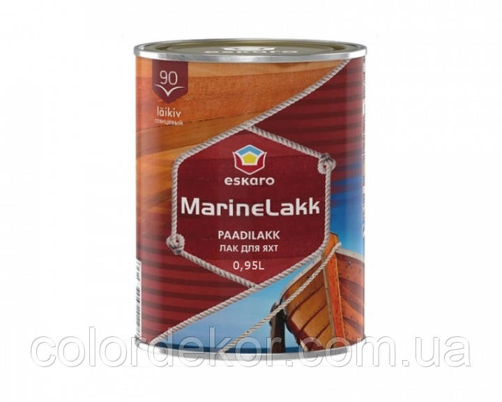 Лак алкід-уретановий ESKARO MARINE LAKK 90 яхтовий (високоглянсовий) 0,95 л