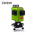 ♦ ЗЕЛЕНИЙ ЛУЧ ♦ Лазерний рівень Zokoun 3D 12 ліній, фото 2