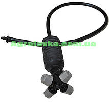 Туманоутворювач 4 форсунки, діаметр розпилу 2,5м, з підвісом 50см, антикапом та вантажем