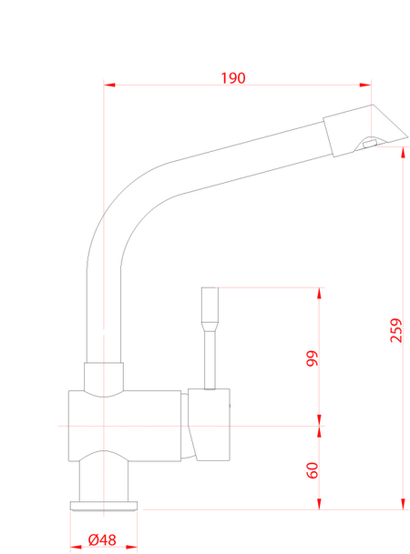 Смеситель кухонный Ukinox 7011 STCR матовый (Турция) - фото 2 - id-p113069810