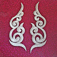 Мереживні елементи 16х5 см Колір білий (пара)