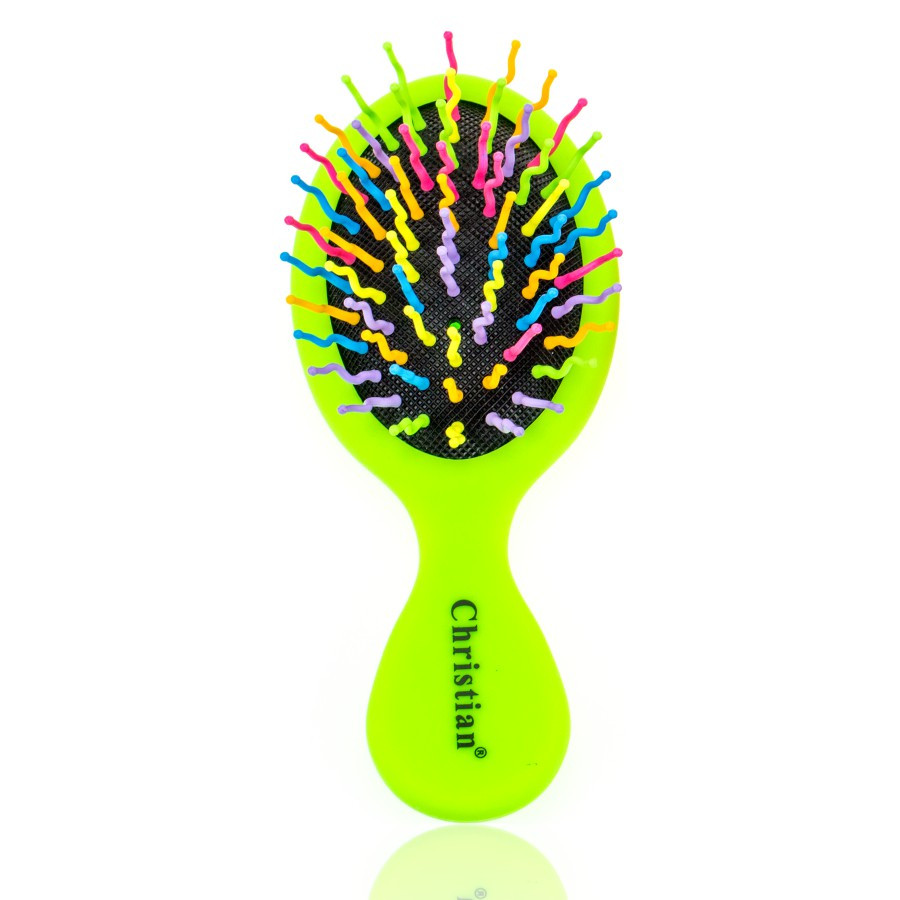 Гребінець для розчісування мокрого волосся mini Christian CR-4235 Green, фото 1