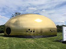 Надувна палатка 8 метрів золота промо-конструкція з вентилятором для заходів і фестивалів, фото 3