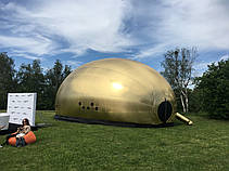 Надувна палатка 8 метрів золота промо-конструкція з вентилятором для заходів і фестивалів, фото 4